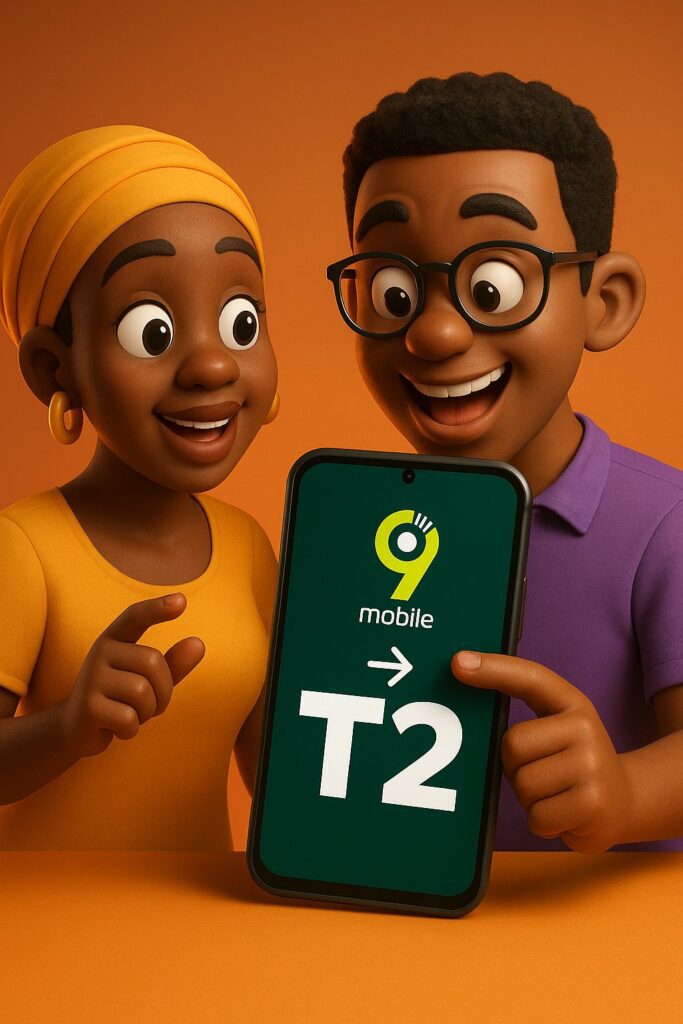 9mobile to T2